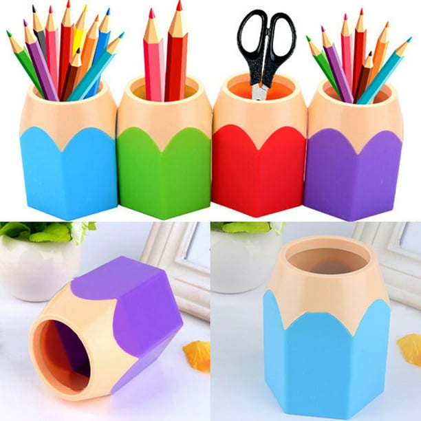 2.Makeup Brush Pencil Pen Holder Cute Stationery Desk Container Storage Box Vase 2.Makeup Brush Pencil Pen Holder Cute Stationery Desk Container Storage Box Vase
